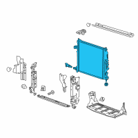 OEM 2017 Chevrolet Camaro Radiator Diagram - 23455464