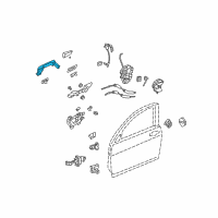 OEM 2012 Acura TL Handle, Left Front (Graphite Luster Metallic) Diagram - 72181-TK4-A21ZE