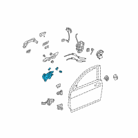 OEM 2013 Acura TL Handle Assembly, Right Front Inside Diagram - 72120-TK4-A11