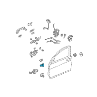 OEM 2015 Honda CR-V Hinge, Right Front Door (Upper) Diagram - 67410-SWA-H11ZZ