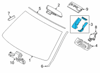 OEM 2022 BMW X6 MIRROR BASE COVER SET Diagram - 51-16-9-108-975
