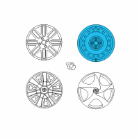 OEM 2012 Scion iQ Wheel, Steel Diagram - 42611-74060