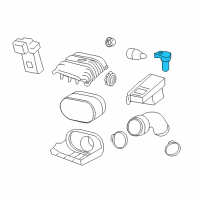 OEM 2015 Chevrolet Silverado 3500 HD Sensor Asm-Mass Airflow Diagram - 23259883