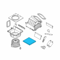 OEM 2017 Nissan 370Z Air Conditioner Air Filter Kit Diagram - B7277-1EA0B