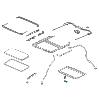 OEM Acura Handle, Sunshade (Gray) Diagram - 70611-TK4-A01ZA