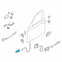 OEM 2014 BMW ActiveHybrid 7 Inside Left Door Handle Diagram - 51-21-9-116-341