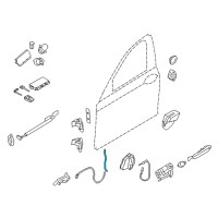 OEM BMW 750i xDrive Operating Rod, Door Front Left Diagram - 51-21-7-175-729