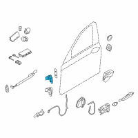 OEM BMW 750i xDrive Left Upper Front Door Hinge Diagram - 41-00-7-203-983