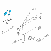 OEM 2011 BMW 750i Set Uniform Locking System Diagram - 51-21-7-213-393