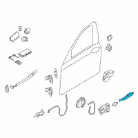 OEM 2017 BMW M6 Outer Door Handle Right Side Exterior Door Handle Diagram - 51-21-7-231-930
