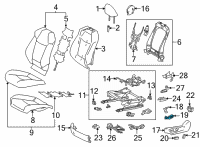 OEM 2020 Toyota Avalon Adjuster Switch Diagram - 84922-06180-C0