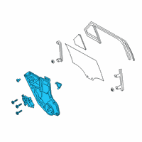 OEM 2022 Lincoln Aviator REGULATOR - WINDOW - LESS MOTO Diagram - LC5Z-5827008-A