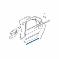 OEM 1997 BMW 540i Rear Sealing Between Door And Entrance Diagram - 51-22-8-202-679