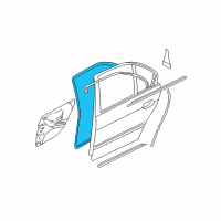 OEM 2000 BMW 528i Rear Door Seal Diagram - 51-22-9-069-324