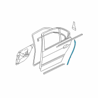 OEM BMW 528i Rear Right Sealing Betw.Door And Column Diagram - 51-22-8-159-814