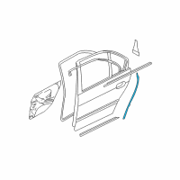 OEM 1998 BMW 528i Rear Right Sealing Betw.Door And Column Diagram - 51-22-8-159-814