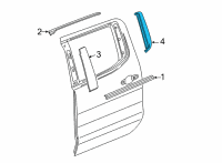 OEM 2021 GMC Sierra 2500 HD Applique Panel Diagram - 84837053