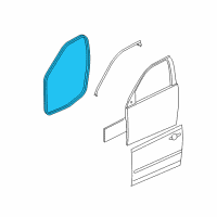 OEM 2004 Chevrolet Malibu Door Weatherstrip Diagram - 10368842