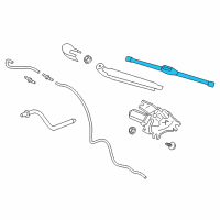 OEM 2017 Hyundai Elantra GT Blade Assembly-Wiper, Rear Diagram - A5H09-AK013-R