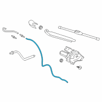 OEM 2015 Hyundai Elantra GT Hose & GROMMET Assembly-Rear WASHE Diagram - 98960-A5000