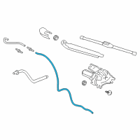 OEM 2017 Hyundai Elantra GT Hose & GROMMET Assembly-Rear WASHE Diagram - 98960-A5000