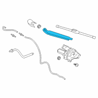OEM 2017 Hyundai Elantra GT Rear Wiper Arm Assembly Diagram - 98811-A5000