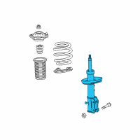 OEM 2018 Chevrolet Cruze Front Suspension Strut Assembly Diagram - 39040193