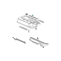 OEM Acura MDX Cap, Intake Manifold Cover Diagram - 17127-RDJ-A00