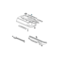 OEM 2003 Acura MDX Cap, Intake Manifold Cover Diagram - 17127-RDJ-A00