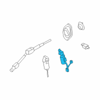 OEM Lincoln Mark VIII Motor Assembly Diagram - F7LZ-3D538-BA