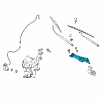 OEM 2016 Hyundai Accent Link Assembly-Windshield Wiper Diagram - 98120-1R010