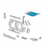 OEM 2001 Mercury Mountaineer Floor Pan Diagram - F57Z7811135A