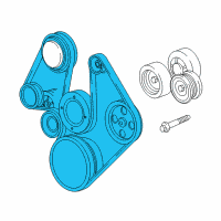OEM Dodge Durango Belt-SERPENTINE Diagram - 68027636AA