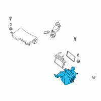 OEM 2007 Infiniti M35 Body Assembly-Air Cleaner Diagram - 16528-EG000