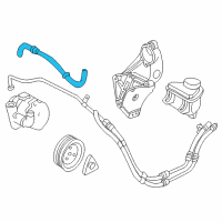 OEM 2000 Saturn LW2 Hose Asm, P/S Gear Outlet Diagram - 90539619