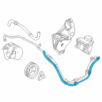 OEM 2000 Saturn LW2 Return Hose Diagram - 9191939