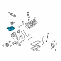 OEM 2002 Lincoln Navigator Lower Manifold Diagram - 2L1Z-9424-AA