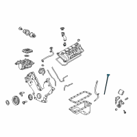 OEM Lincoln Navigator Dipstick Diagram - 2L7Z-6750-AA