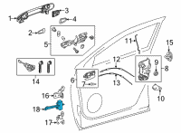 OEM Toyota Venza Door Check Diagram - 68610-48100