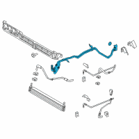 OEM Ford F-150 Cooler Pipe Diagram - FL3Z-7R081-G