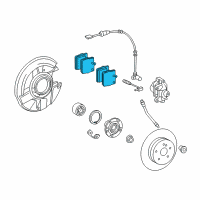 OEM 2004 Chrysler Crossfire Pad Kit-Rear Disc Brake Diagram - 5139902AB