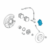 OEM Chrysler Crossfire CALIPER-Disc Brake Diagram - 5126302AA