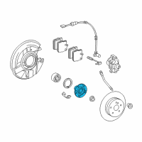 OEM 2004 Chrysler Crossfire Rear Wheel Hub Diagram - 5101356AA