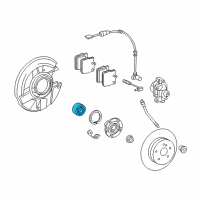 OEM 2008 Chrysler Crossfire Rear Wheel Hub Diagram - 5140608AB