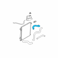 OEM Mercury Upper Hose Diagram - 8L2Z-8260-B