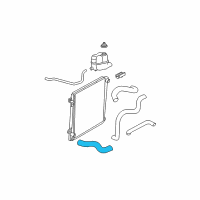 OEM 2002 Mercury Mountaineer Lower Hose Diagram - 1L2Z-8286-BA