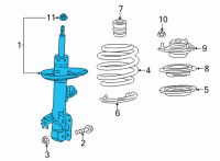 OEM 2020 Toyota Camry Strut Diagram - 48510-8Z458