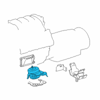 OEM 2015 Lexus GX460 Insulator Diagram - 12362-38020