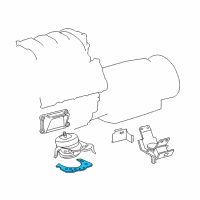 OEM 2016 Lexus GX460 Bracket, Engine Mount Diagram - 12312-38030