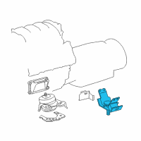 OEM 2015 Lexus GX460 INSULATOR, Engine Mounting Diagram - 12371-38100